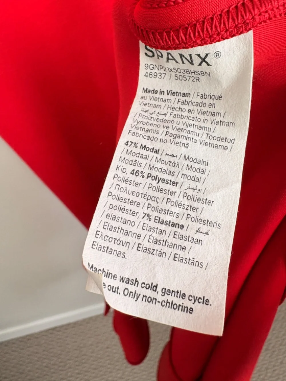 Spanx Air Essentials Maxi Dress in Red - Size Large - Picture 6 of 7